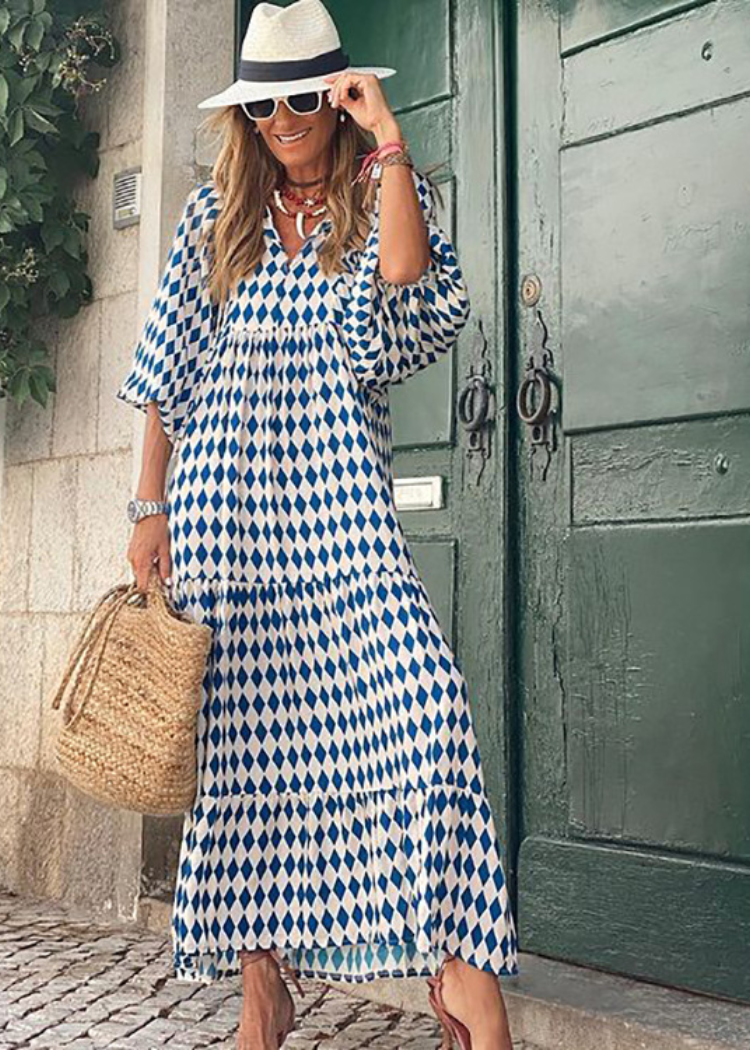 Sharon | Elegante jurk met print