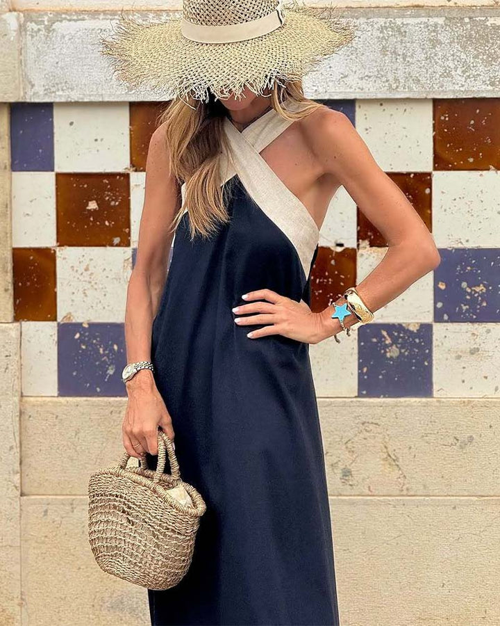Anne | Elegante jurk met gekruiste hals