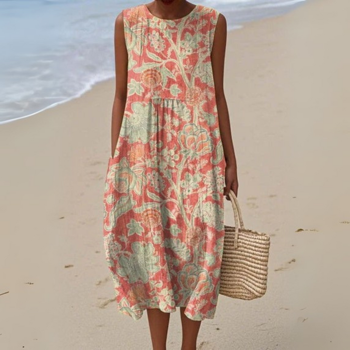 Eline | Jurk met vintage bloemenprint