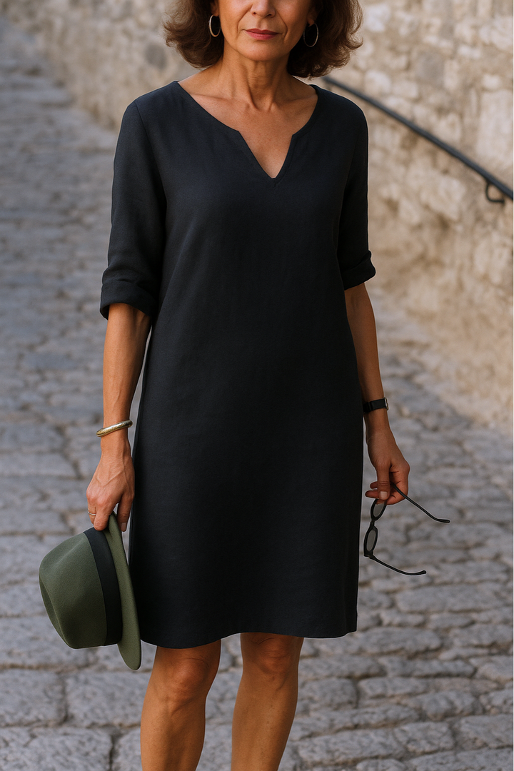 Victoria | Elegante V-hals jurk