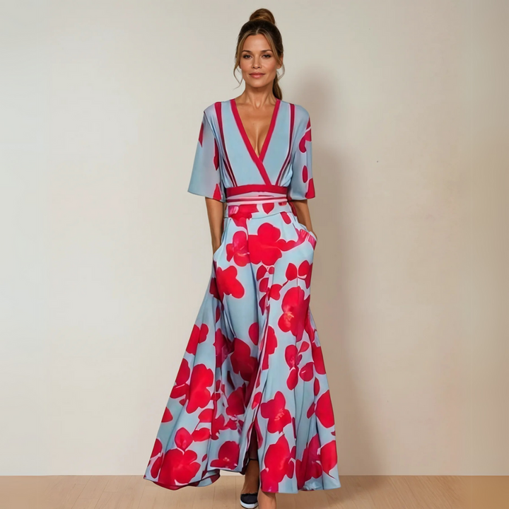 Lily | Elegante Jurk met Bloemenprint