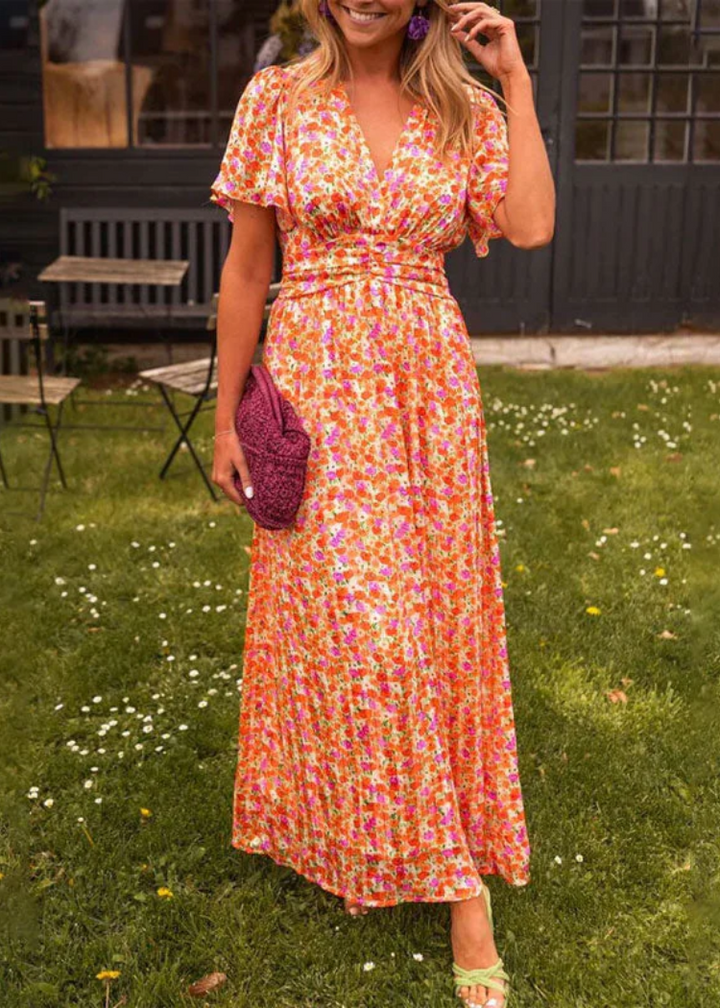 Elisa | Elegante jurk met bloemenprint