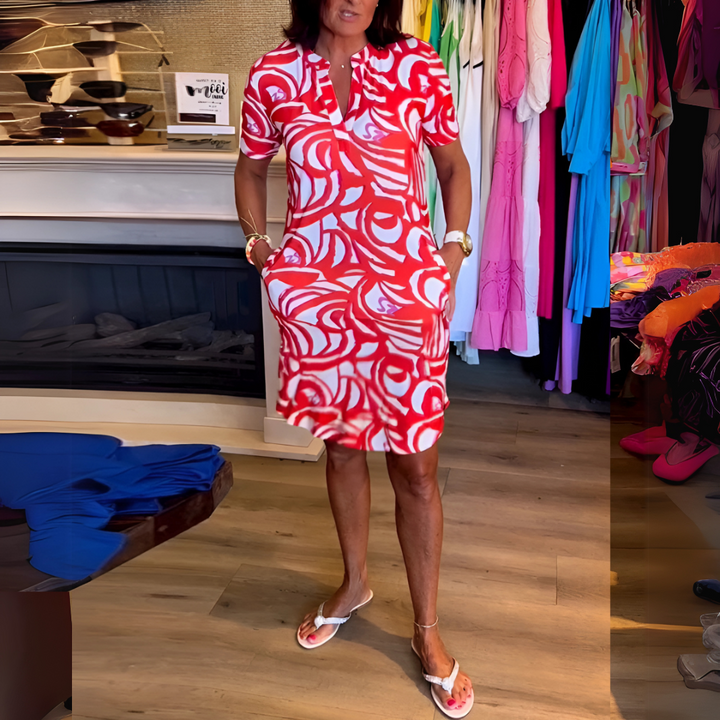 Eva | Elegante Jurk met Print