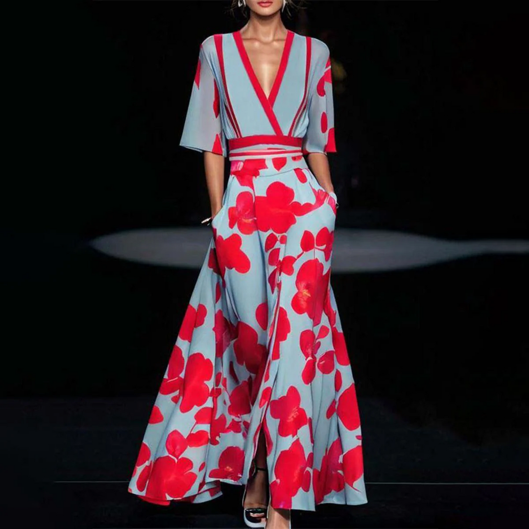 Lily | Elegante Jurk met Bloemenprint