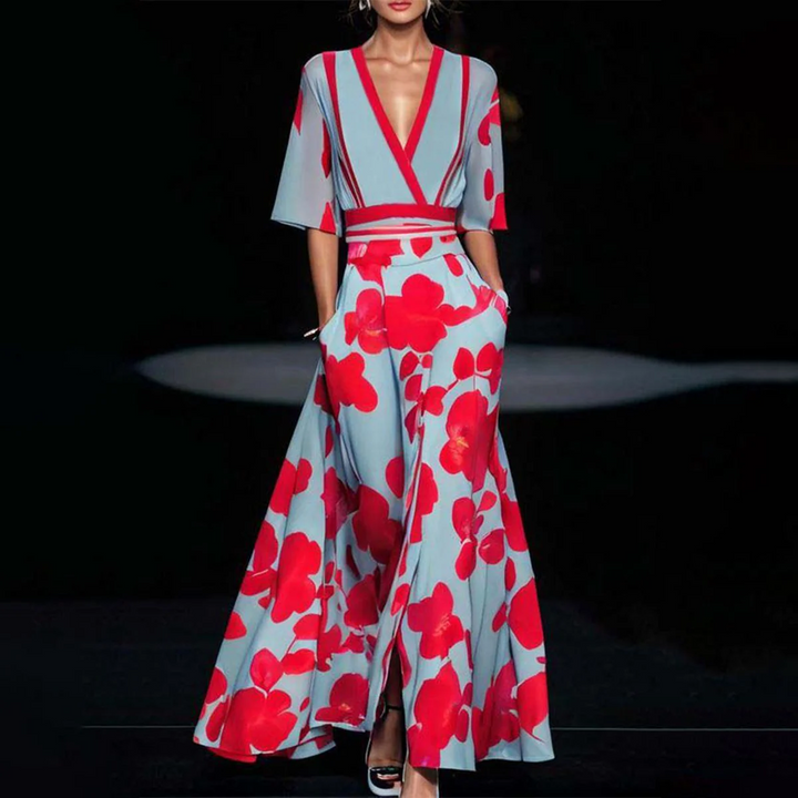 Lily | Elegante Jurk met Bloemenprint