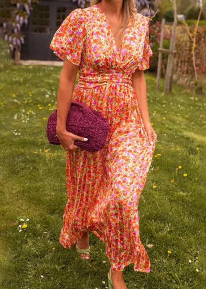 Elisa | Elegante jurk met bloemenprint