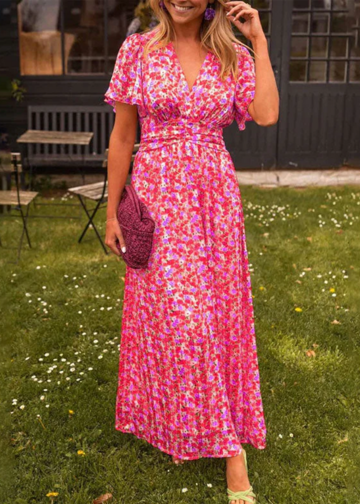 Elisa | Elegante jurk met bloemenprint