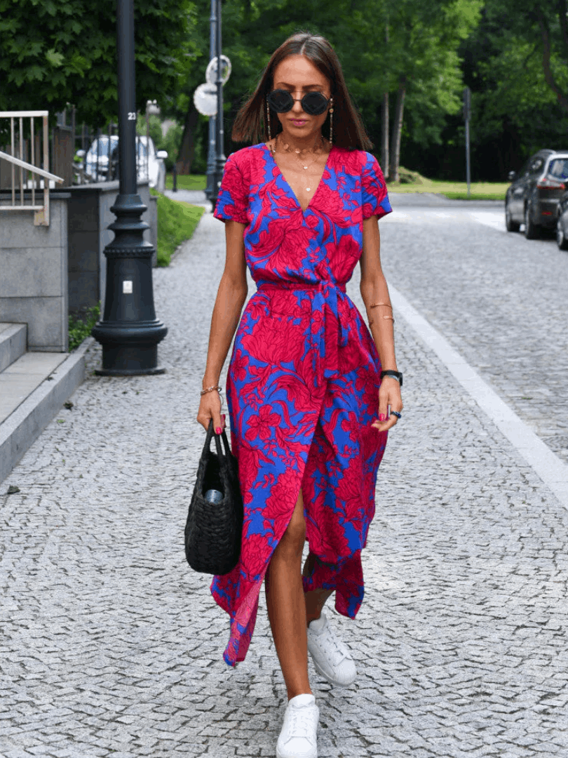 Kelly | Elegante jurk met bloemenprint