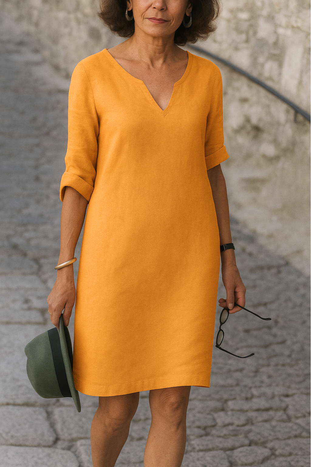 Victoria | Elegante V-hals jurk