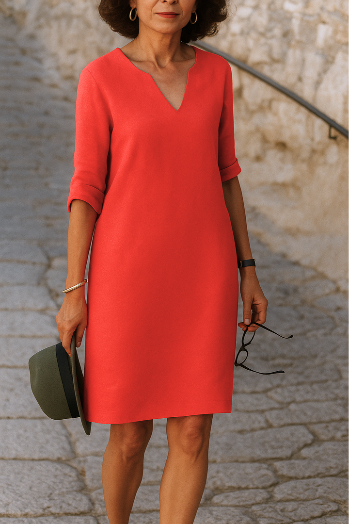 Victoria | Elegante V-hals jurk