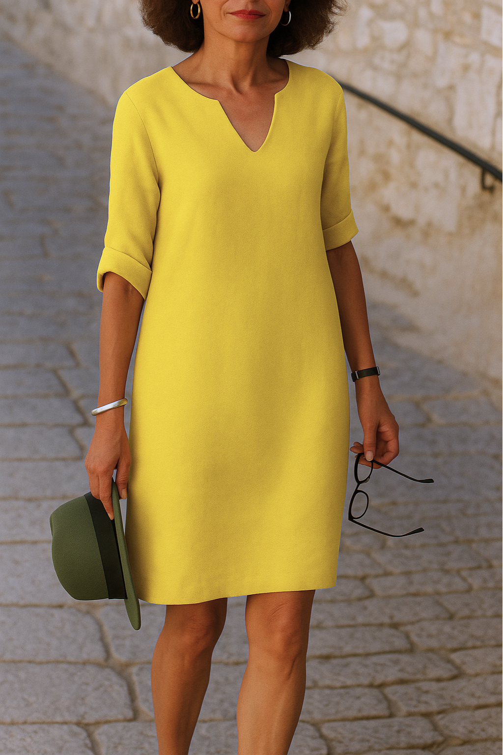 Victoria | Elegante V-hals jurk