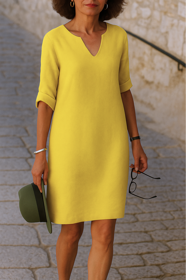 Victoria | Elegante V-hals jurk