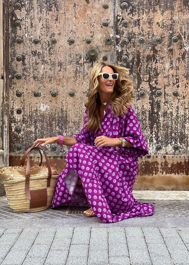 Sharon | Elegante jurk met print