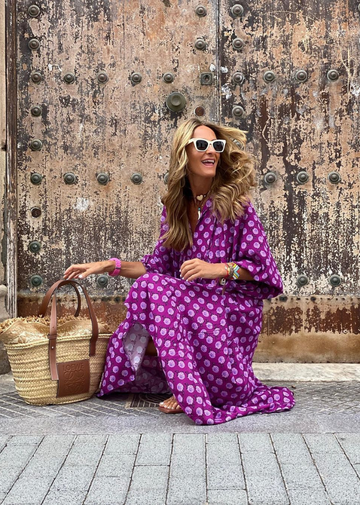 Sharon | Elegante jurk met print