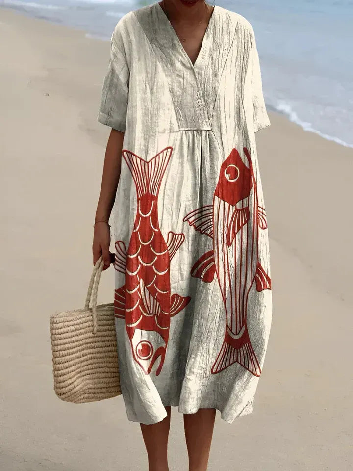 Esther | Stijlvolle Jurk met Print
